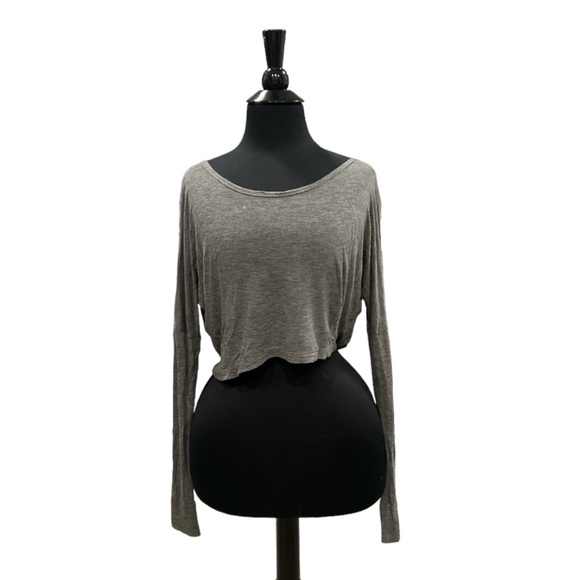 Re/Done Tops - RE/DONE Long Sleeve Crop Top